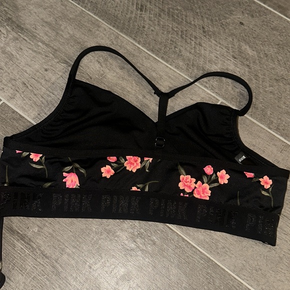 Vs pink Floral Black and Pink swim suit or gym outfit - Picture 6 of 7
